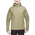 Fjällräven Sten Jacket Coats for Men - Wind and Water Resistant, Fixed Hood Designed to Fit, and Adjustable Tabs at Cuffs Green LG One Size