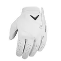 Callaway Golf Tour Authentic Glove (Worn on Left Hand, Standard, Large, White 2019)