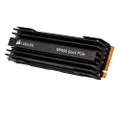CORSAIR Force Series MP600 1TB M.2 NVMe PCIe Gen4 2 SSD (Up to 4,950MB/s Sequential Read and 4,000MB/s Sequential Write Speeds, High-Density 3D TLC NAND, Up to 1,800TB) Black,CSSD-F1000GBMP600R2