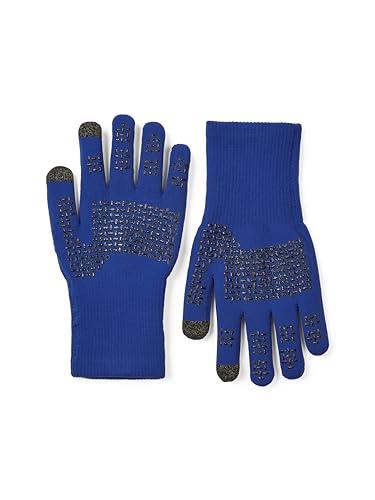 SEALSKINZ Anmer Waterproof All Weather Ultra Grip Knitted Glove, Royal Blue, L