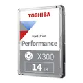 Toshiba X300 14TB Performance & Gaming 3.5-Inch Internal Hard Drive - CMR SATA 6 Gb/s 7200 RPM 512 MB Cache - HDWR51EXZSTA