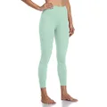 Colorfulkoala Women's Buttery Soft High Waisted Yoga Pants 7/8 Length Leggings, Mint Green, X-Large
