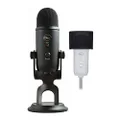 Blue Microphones Yeti (Blackout) Professional Multi-Pattern USB Microphone Bundle with Knox Gear Pop Filter (2 Items)