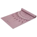 Gaiam Yoga Mat Classic Print Non Slip Exercise & Fitness Mat for All Types of Yoga, Pilates & Floor Workouts, Here & Now Dusty Rose, 4mm