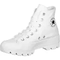 Converse Womens Chuck Taylor All Star Lugged White/Black/White Sneaker - 9