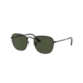 Ray-Ban Rb3857 Frank Square Sunglasses, Black/G-15 Green, 51 mm