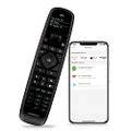 SofaBaton U2 Universal Remote with Smartphone APP, Long Range Infrared, All in One Universal Remote Control Compatible for Smart TVs/DVD/STB/Projector/Streaming Players/Blu-ray, Black