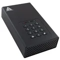 Aegis Padlock 2TB USB 3.0 External Hard Drive, Black and White