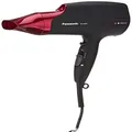 Panasonic EH-NA65-K605 Nanoe Hair Dryer with Set, Quick Dry and Diffuser Nozzles, 2000W, Red/Black
