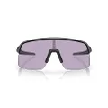 Oakley Men's Oo9463a Sutro Lite Low Bridge Fit Rectangular Sunglasses, Matte Black/Prizm Slate, 39 mm