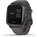 Garmin GM-010-02426-80 Venu Sq Music Edition Smartwatch, Black with Slate Bezel