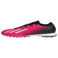 adidas Unisex X SPEEDPORTAL.3 Turf Soccer Shoe, Team Shock Pink/Zero Metallic/Black, 13 US Men