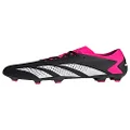 adidas Unisex Predator Accuracy.3 Low Firm Ground Soccer Shoe, Black/White/Team Shock Pink, 11.5 US Men