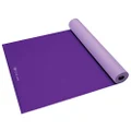 Gaiam Yoga Mat Premium Solid Color Reversible Non Slip Exercise & Fitness Mat for All Types of Yoga, Pilates & Floor Workouts, Plum/Jam, 6mm, 68"L x 24"W x 6mm Thick