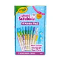 Crayola Scribble Scrubbie Pets Marker Set, 24 Washable Markers For Kids, Gifts For Boys & Girls [Amazon Exclusive]