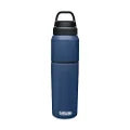 CamelBak MultiBev Water Bottle & Travel Cup – Vacuum Insulated Stainless Steel – Navy – 22 oz bottle & 16 oz cup