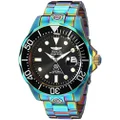Invicta Men's Pro Diver Automatic-self-Wind Diving Watch with Stainless-Steel Strap, Multi, 20 (Model: 26601), Iridescent, 26601