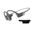 Aftershokz Aeropex (Rebranded as Shokz OpenRun) - Open-Ear Bluetooth Bone Conduction Sport Headphones - Sweat Resistant Wireless Earphones for Workouts and Running - Built-in Mic - with Sport Belt