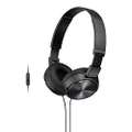 Sony Mdrzx310AP Casque Micro Jack 3.5mm Wired Headphone, Black