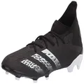 adidas Predator Freak .3 Firm Ground Soccer Shoe Mens, Black/White/Black, 13 US
