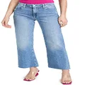 PAIGE Women's Leenah Ankle Jeans, Carla, 32 Regular
