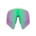 Oakley Men's Oo9465 Sutro Lite Sweep Rectangular Sunglasses, Matte White/Prizm Road Jade, 39 mm