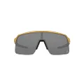 Oakley Men's Oo9463 Sutro Lite Rectangular Sunglasses, Patrick Mahomes Ii Olympic Gold/Prizm Black, 39 mm