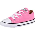Converse Girls Chuck Taylor All Star Classic 4-7 yrs Pink Sneaker - 12, Pink, 12C (Little Kids)