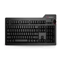 Das Keyboard 4 Professional Wired Mechanical Keyboard, Cherry MX Blue Mechanical Switches, 2-Port USB 3.0 Hub, Volume Knob, Aluminum Top (104 Keys, Black)