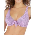 Freya Womens Beach Hut Underwire High Apex Bikini Top, 32D, Cassis