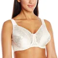 Playtex Women's Secrets Love My Curves Signature Floral Underwire Full Coverage Bra US4422, Natural Beige, 34C