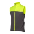 Endura Men's Windchill Windproof Winter Cycling Vest Gilet II, Hi-viz Yellow, Small