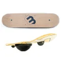 Whirly Board - Spinning Balance Board and agility trainer w/clear skateboard grip tape, Skateboard Grip tape, Black