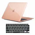 ProCase MacBook Air 13 Inch Case 2020 2019 2018 Release A2337 M1 A2179 A1932, Hard Case Shell Cover for MacBook Air 13-inch Model A2237 A2179 A1932 with Keyboard Skin Cover -Crystal