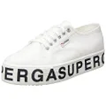 SUPERGA 2790 Cotw Outsole Lettering, Women's Trainers, White White 901, 9.5 UK