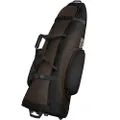 OutdoorMaster Padded Golf Club Travel Bag with Wheels, 900D Heavy Duty Oxford Waterproof - Alligators - Coffee