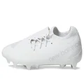 New Balance Unisex Furon V7 Dispatch FG Soccer Shoe, White/White, 8 Wide US Men