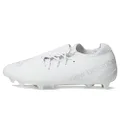 New Balance Unisex Furon V7 Dispatch FG Soccer Shoe, White/White, 8 Wide US Men