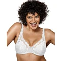 Playtex Women's Love My Curves Thin Foam with Lace Full Coverage Underwire Bra #4514, White, 38DDD