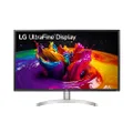 LG 32UN500-W Monitor 32" UltraFine (3840 x 2160) Display, AMD FreeSync, DCI-P3 90% Color Gamut, HDR10, Built-in Speakers, 3-Side Virtually Borderless Design - Silver/White