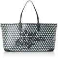 Anya Hindmarch 149877 I am a Plastic Bag Tote Small Motif in Recycled Canvas Women's Charcoal, charcoal, One Size
