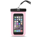 JOTO Universal Waterproof Phone Pouch Cellphone Dry Bag Case for iPhone 15 14 13 12 11 Pro Max Mini Plus Xs XR X 8 7 6S, Galaxy S23 S22 S21 Plus Note, Pixel up to 7" -Clearpink