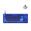 Keychron Q3 RGB Tenkeyless Layout QMK/VIA Programmable Macro Hot-swappable Wired Custom Mechanical Keyboard with Gateron G Pro Blue Switch Double Gasket Compatible with Mac Windows Linux (Blue)