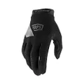 100% RIDECAMP Men's Motocross & Mountain Biking Gloves - Lightweight MTB & Dirt Bike Riding Protective Gear ( - BLACK)