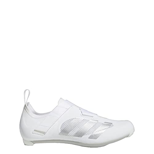 adidas The Indoor Cycling Unisex Shoes, Cloud White/Silver Metallic/Grey Two, 10