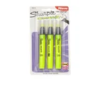 Sharpie Clear View Highlighter Stick, Chisel Point, Yellow, Pack of 3