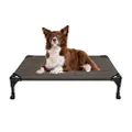 Veehoo Cooling Elevated Dog Bed, Portable Raised Pet Cot with Washable & Breathable Mesh, No-Slip Feet Durable Dog Cots Bed for Indoor & Outdoor Use, Medium, Brown