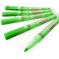 Zebra - Kirarich Glitter Ink Highlighters - Chisel Tip - Green - Pack of 5