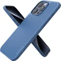 Smartish iPhone 15 Pro Max Slim Case - Gripmunk Compatible with MagSafe [Lightweight + Protective] Thin Grip Cover with Microfiber Lining - Blues on The Green