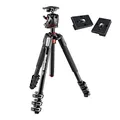 Manfrotto MK190XPRO4-BHQ2 Aluminum Tripod with XPRO Ball Head and 200PL QR Plate Bundled with Two ZAYKiR Quick Release Plates